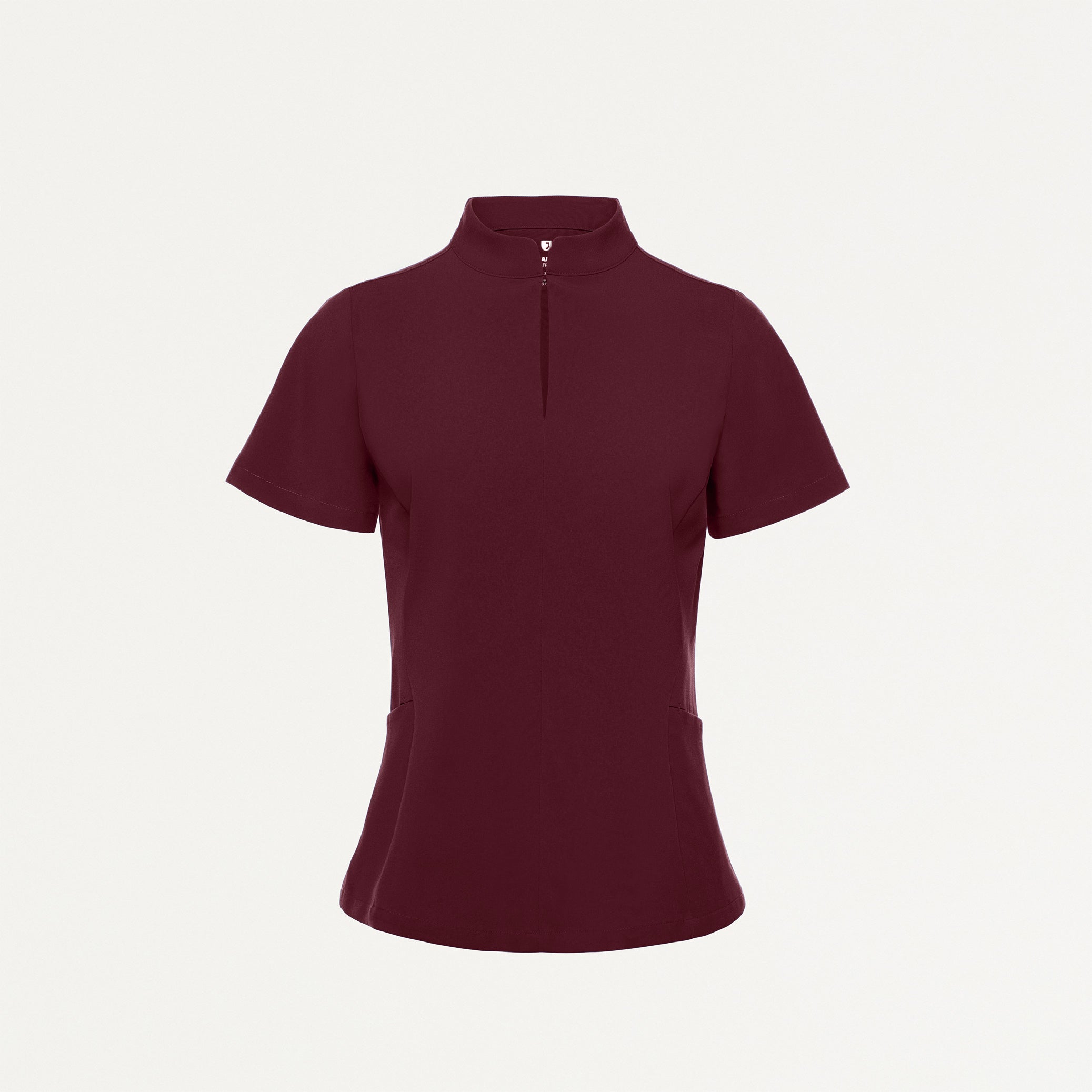 Aria Fit & Flare ULTRAlite™ Scrub Top - Burgundy