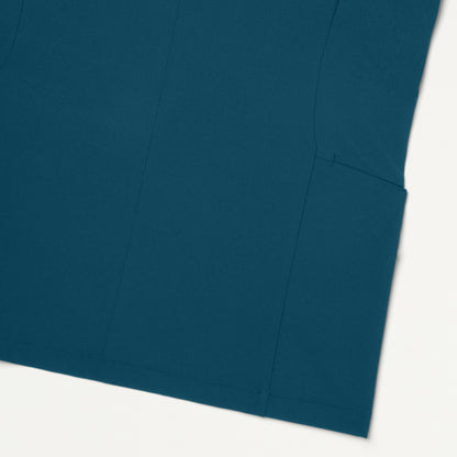 Aria Fit & Flare UltraLITE™ Scrub Top - Caribbean Blue