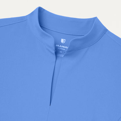Aria Fit & Flare UltraLITE™ Scrub Top - Ceil Blue
