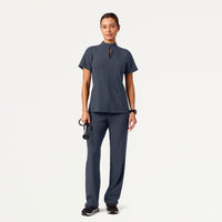 Aria Fit & Flare ULTRAlite™ Scrub Top - Black