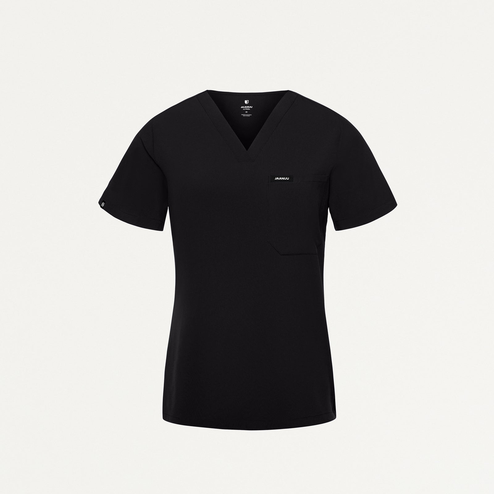 Rhena Slim ULTRAlite™ 1-Pocket Scrub Top - Black
