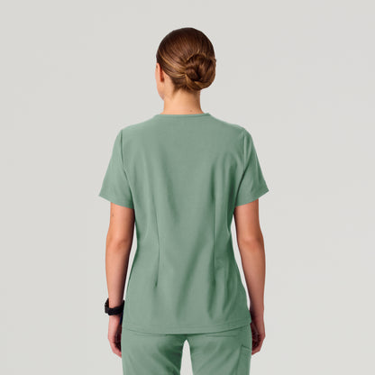 Rhena Slim UltraLITE™ 1-Pocket Scrub Top - Sage