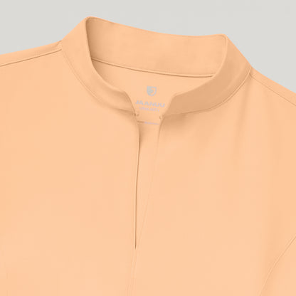 Aria Fit & Flare Scrub Top - Apricot