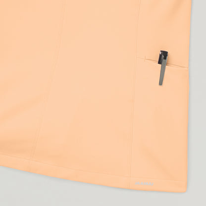 Aria Fit & Flare Scrub Top - Apricot