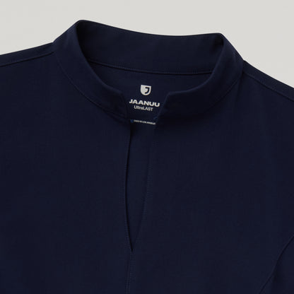 Aria Fit & Flare Scrub Top - Midnight Navy