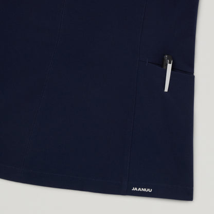 Aria Fit & Flare Scrub Top - Midnight Navy