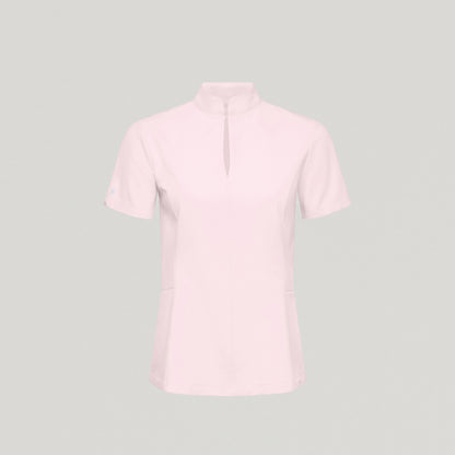 Aria Fit & Flare Scrub Top - Rose Quartz
