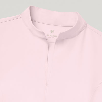 Aria Fit & Flare Scrub Top - Rose Quartz