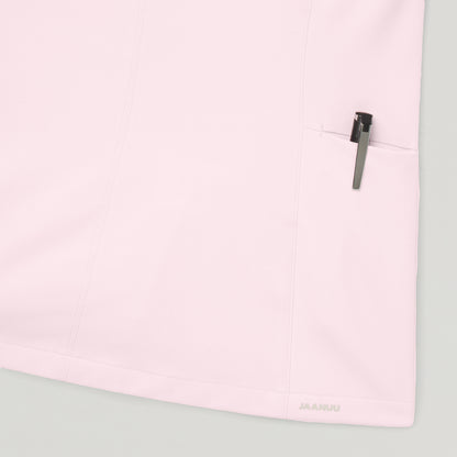 Aria Fit & Flare Scrub Top - Rose Quartz