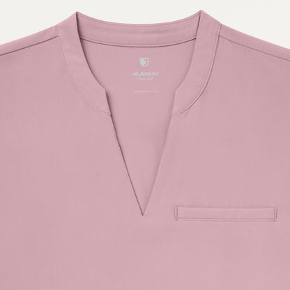 Shay Cap-Sleeve Scrub Top - Blossom