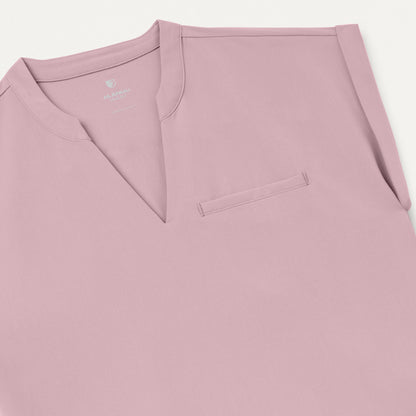 Shay Cap-Sleeve Scrub Top - Blossom