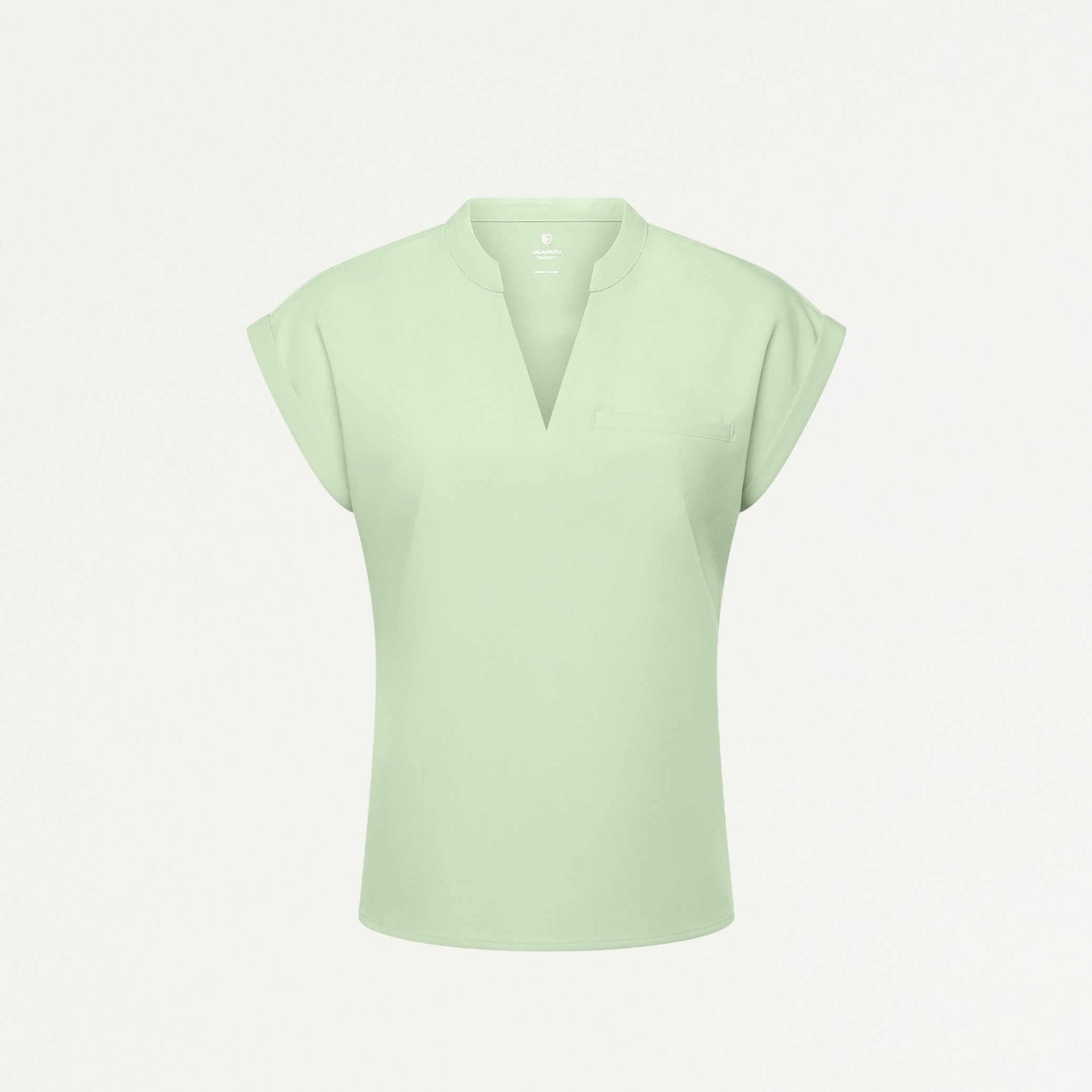 Shay Cap-Sleeve Scrub Top - Mint