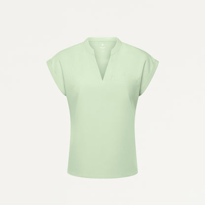 Shay Cap-Sleeve Scrub Top - Mint