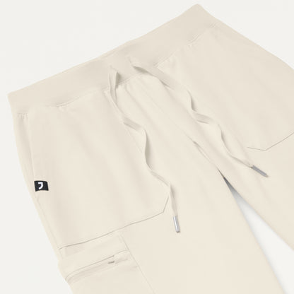 Xenos Cargo Knit-Waist Scrub Pant - Birch