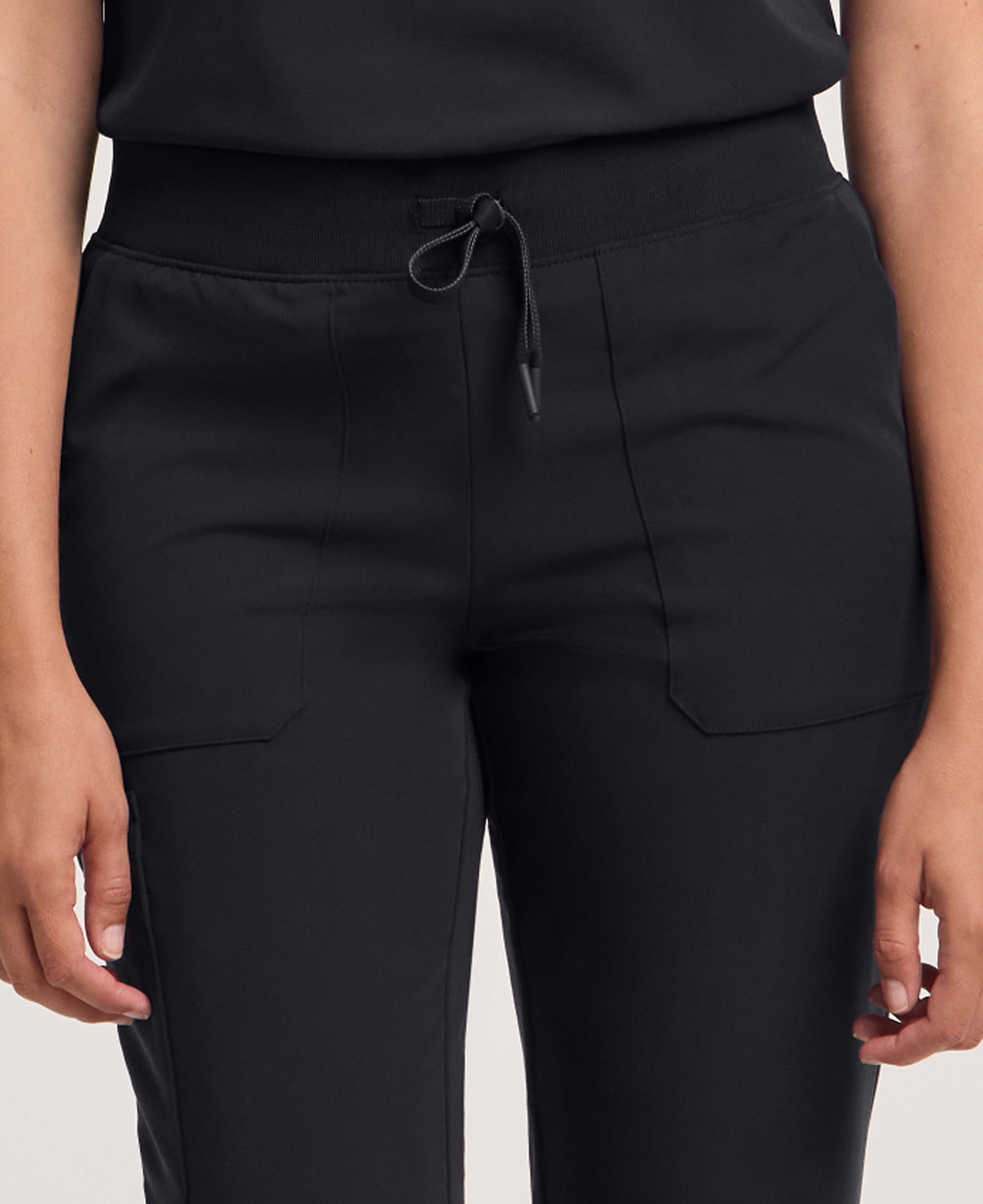 Jaanuu Xenos Cargo Scrub Pant in Black, product photo 6 of 6
