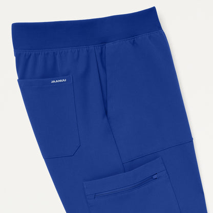 Xenos Cargo Knit-Waist Scrub Pant - Galaxy