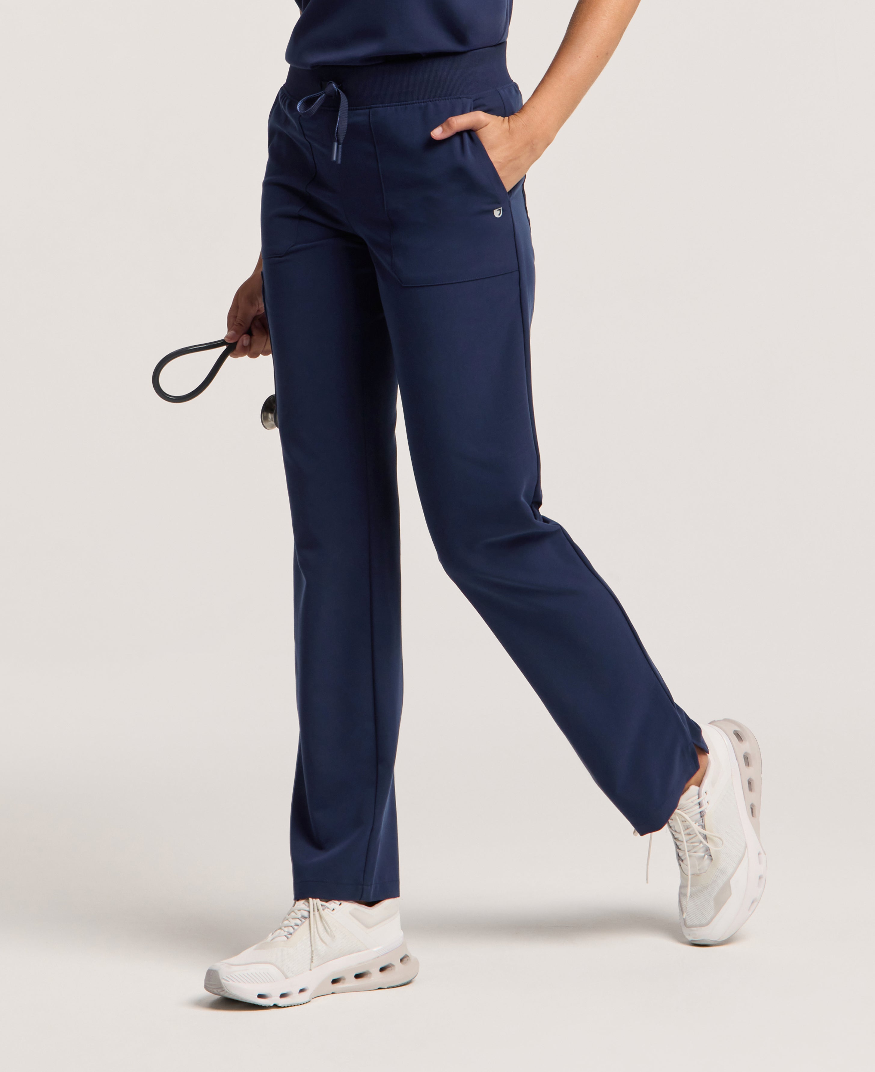 Jaanuu Xenos Cargo Scrub Pant in Midnight Navy, product photo 1 of 6