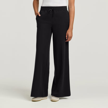 Carter Wide-Leg Scrub Pant - Black
