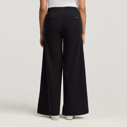 Carter Wide-Leg Scrub Pant - Black