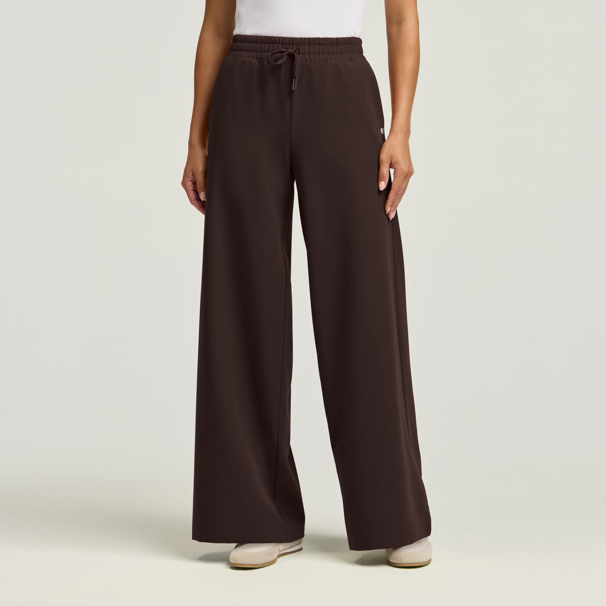 Carter Wide-Leg Scrub Pant - Espresso