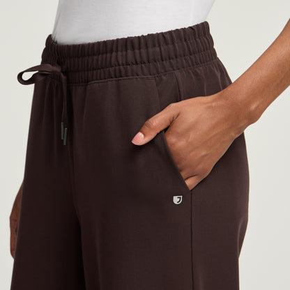 Carter Wide-Leg Scrub Pant - Espresso