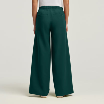 Carter Wide-Leg Scrub Pant - Midnight Green