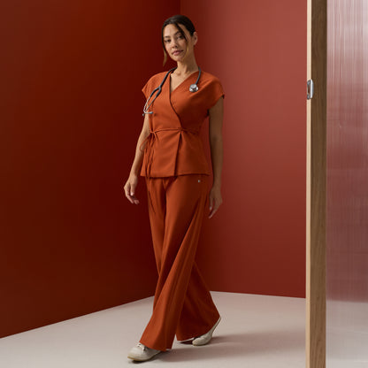 Carter Wide-Leg Scrub Pant - Sienna
