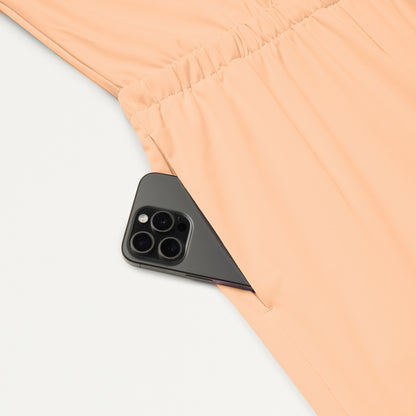 The Wide Leg Scrub Jumpsuit - Apricot