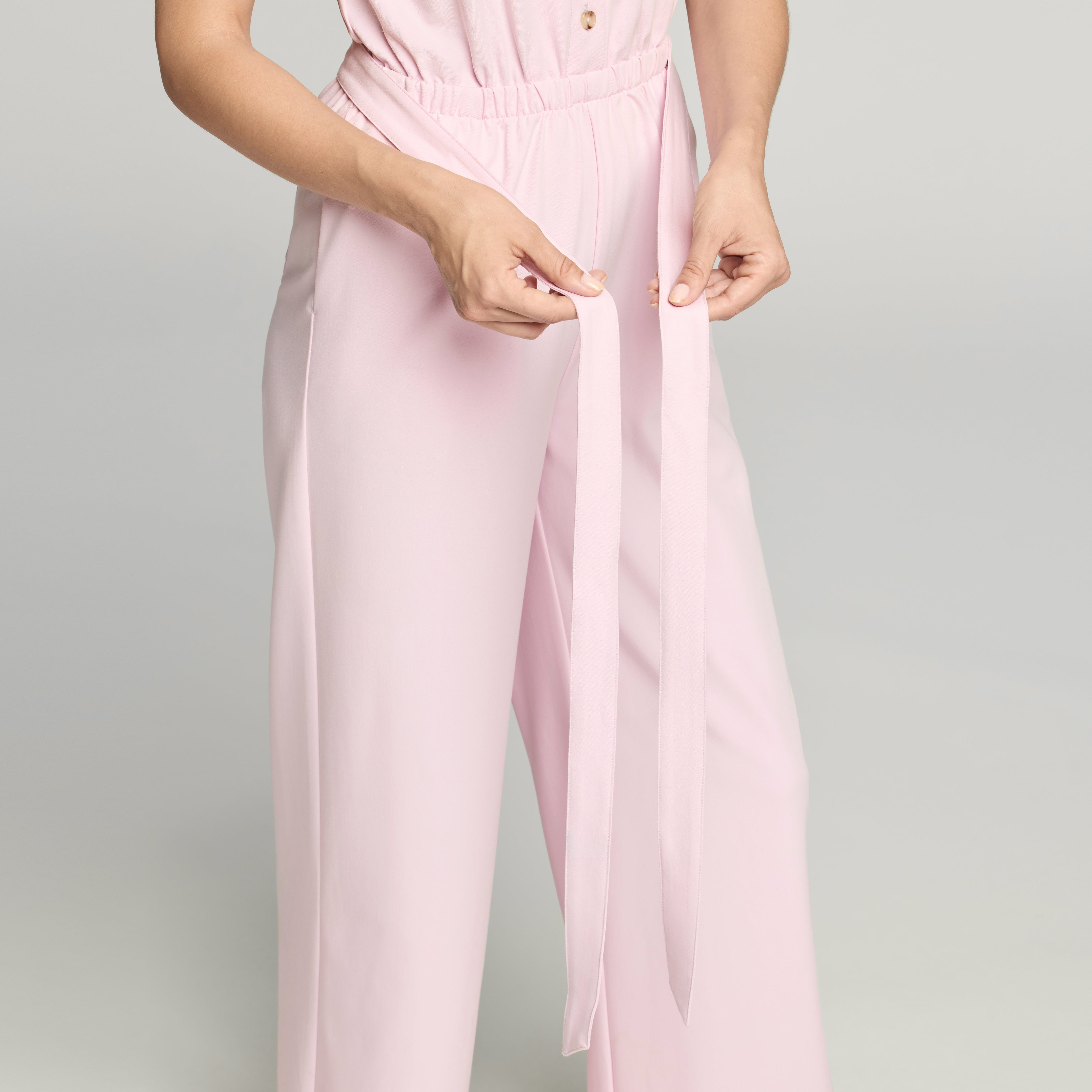 The Wide-Leg Scrub Jumpsuit - Rose Quartz – JAANUU