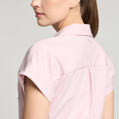 The Wide-Leg Scrub Jumpsuit - Rose Quartz