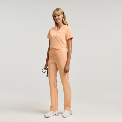 Xenos Essential Knit-Waist Scrub Pant - Apricot