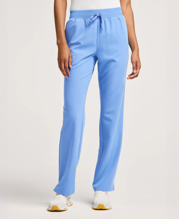Xenos Knit-Waist Scrub Pant - Ceil Blue | JAANUU