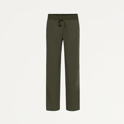 Xenos Essential Knit-Waist Scrub Pant - Deep Olive
