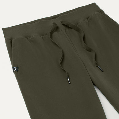 Xenos Essential Knit-Waist Scrub Pant - Deep Olive
