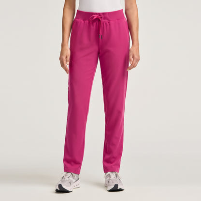 Xenos Knit-Waist Scrub Pant - Warrior Pink