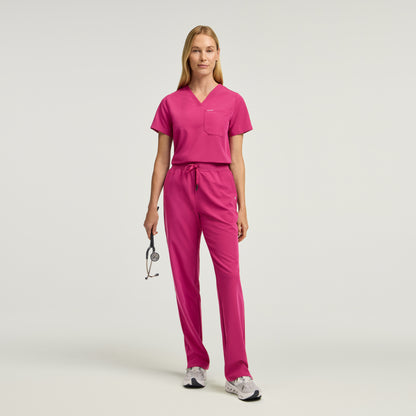 Xenos Knit-Waist Scrub Pant - Warrior Pink