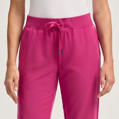 Xenos Knit-Waist Scrub Pant - Warrior Pink