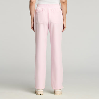 Xenos Essential Knit-Waist Scrub Pant - Rose Quartz