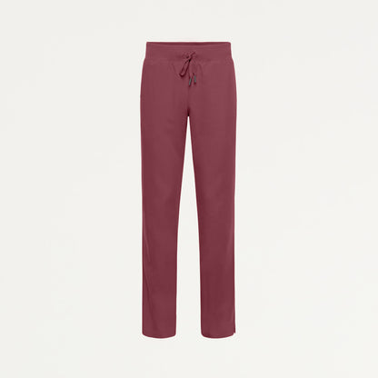 Xenos Essential Knit-Waist Scrub Pant - Rosewood