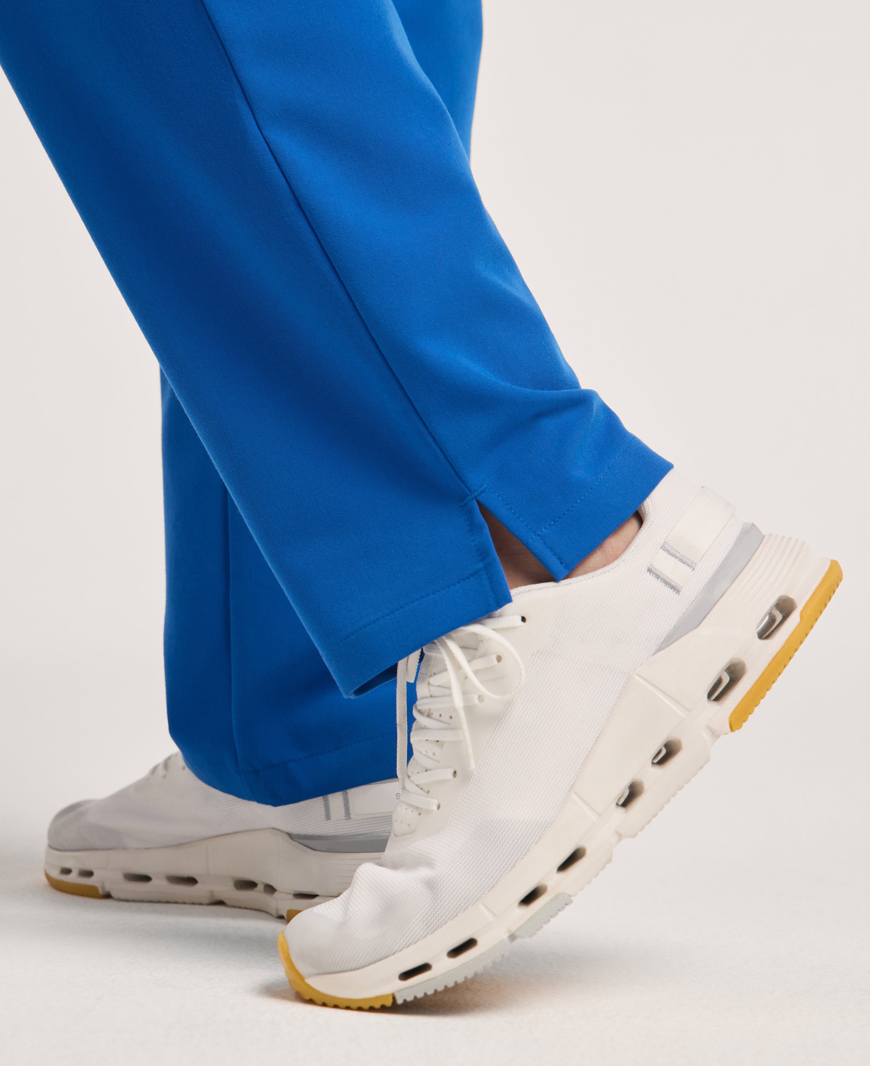 Jaanuu Xenos Knit-Waist Scrub Pant in Royal Blue, product photo 5 of 6
