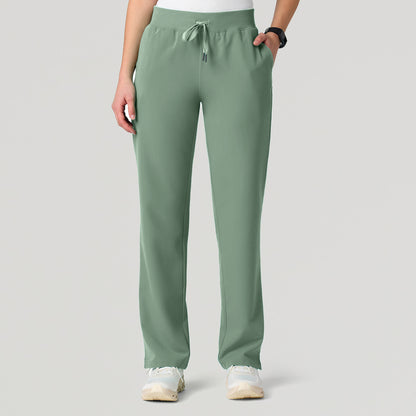 Xenos Essential Knit-Waist Scrub Pant - Sage