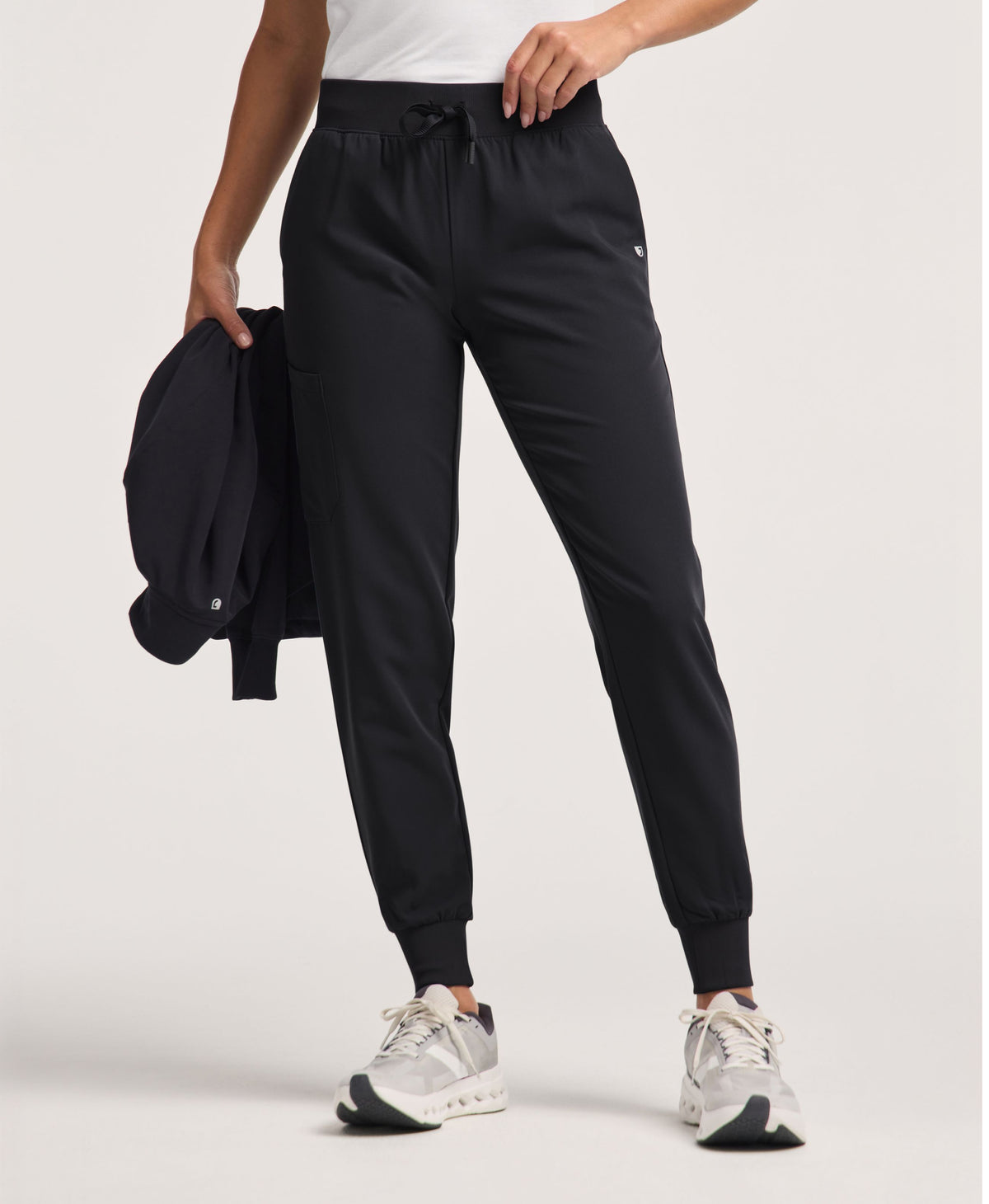 Jaanuu Silex Slim Scrub Jogger in Black, product photo 1 of 6