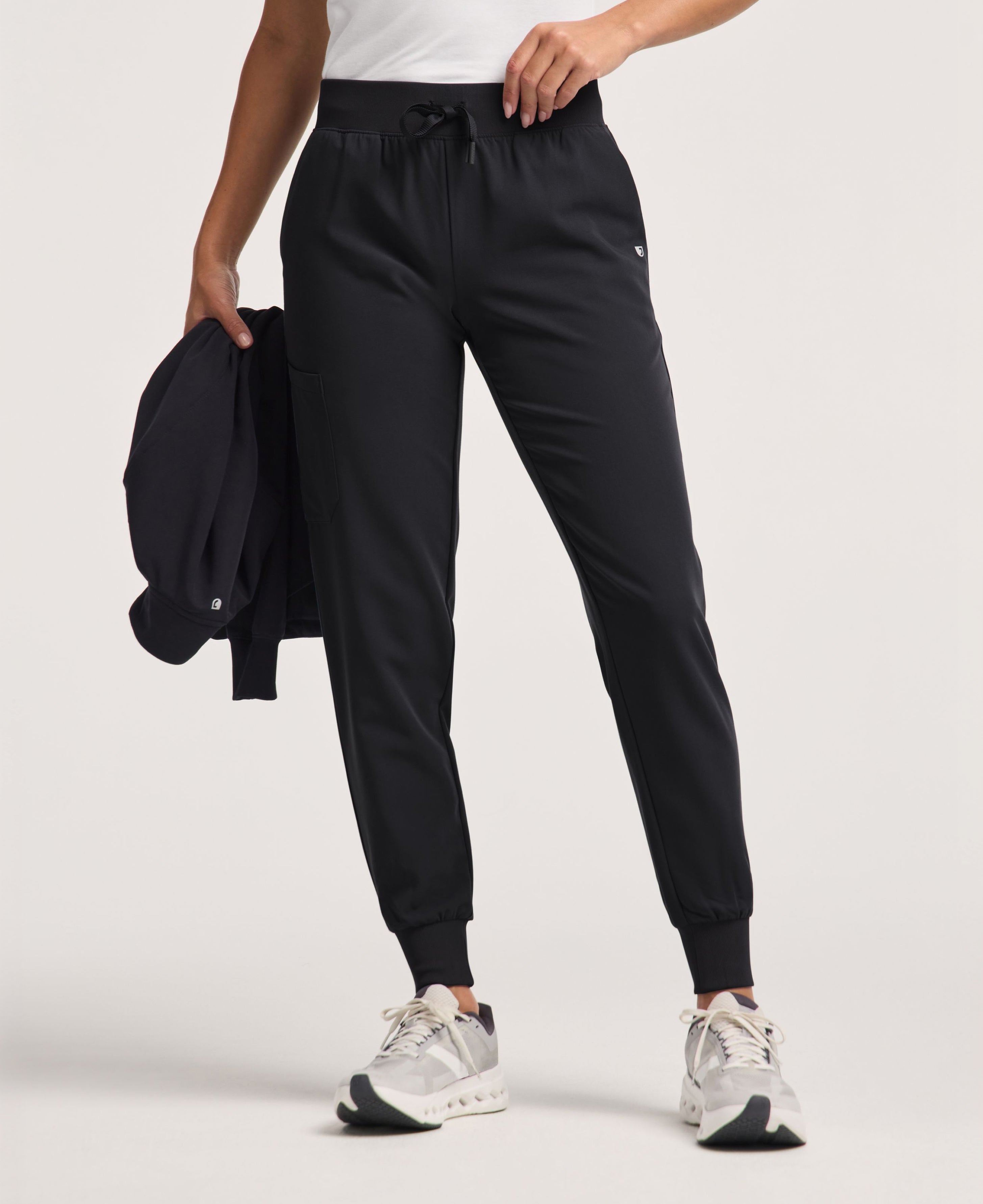 Silex Slim Scrub Jogger - Black