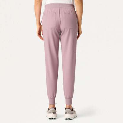 Silex Slim Knit-Waist Scrub Jogger - Blossom