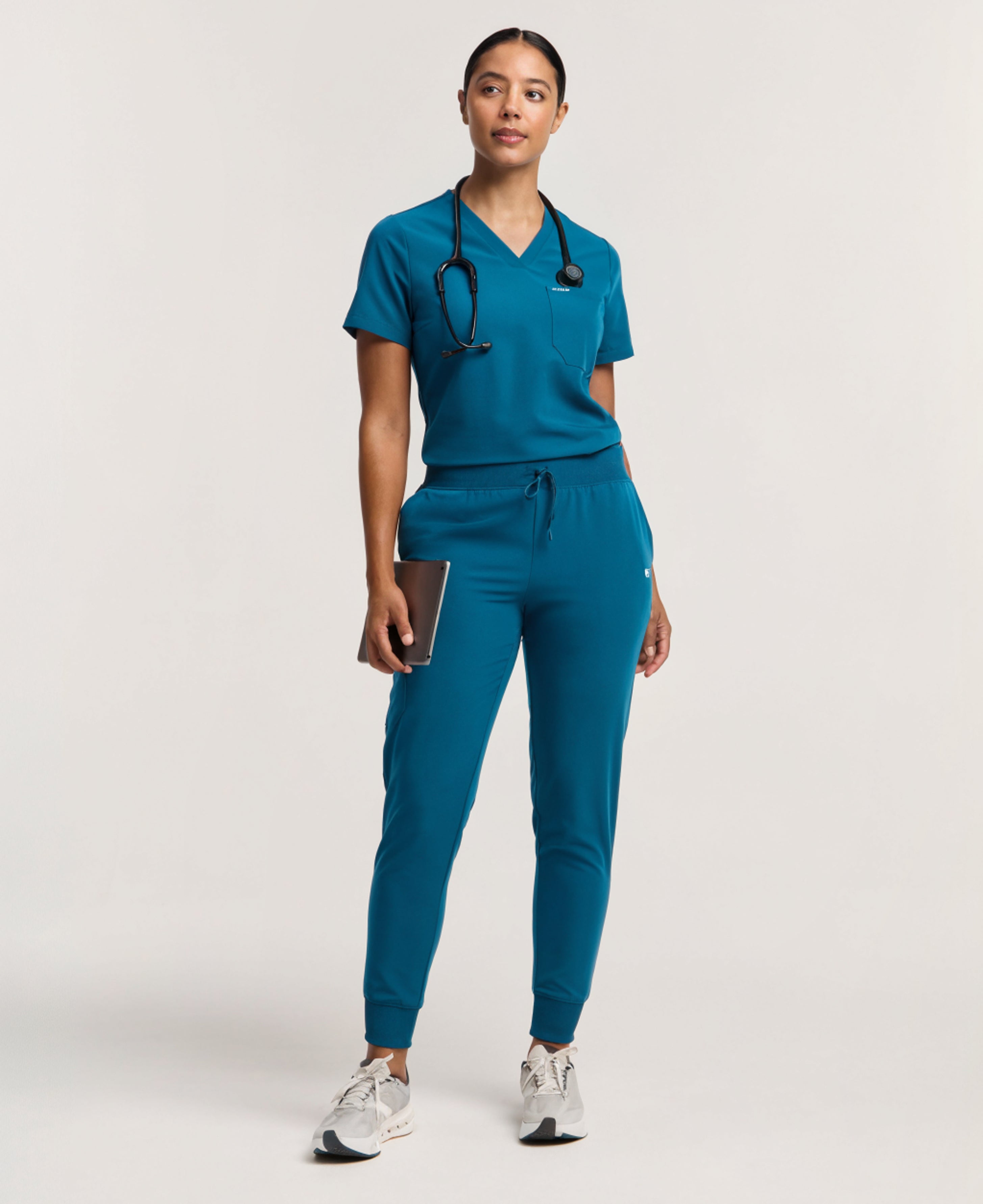 Silex Slim Scrub Jogger - Caribbean Blue