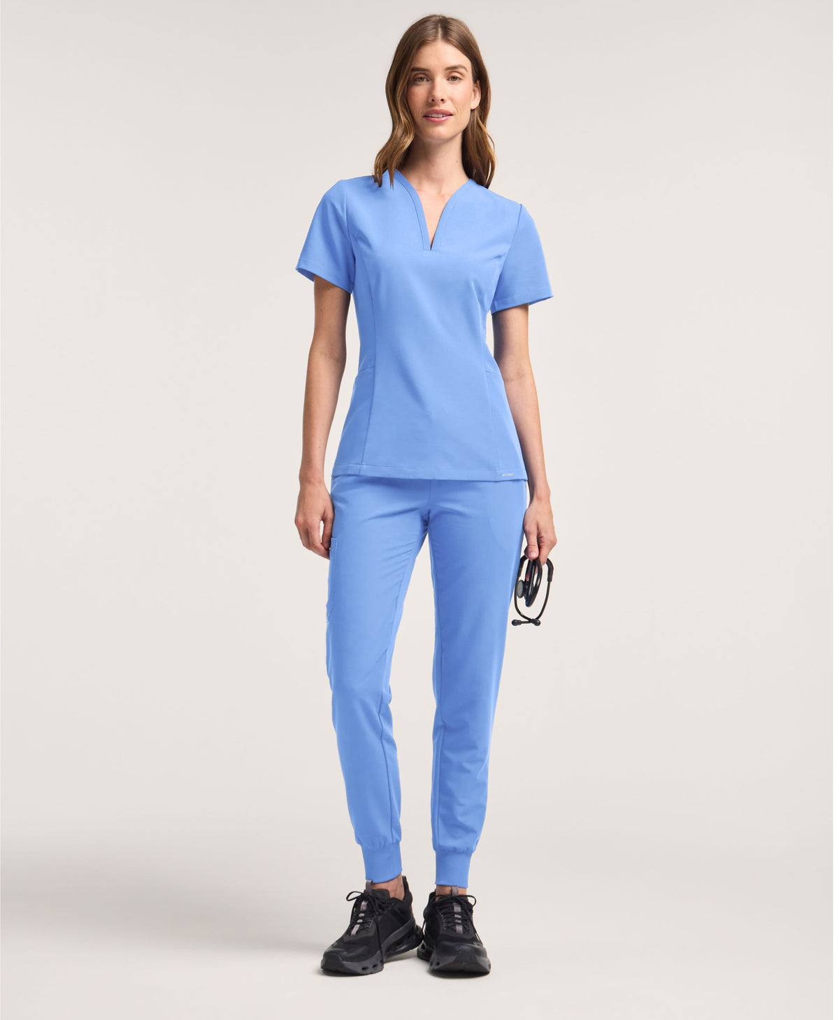 Jaanuu Silex Slim Scrub Jogger in Ceil Blue, product photo 1 of 6