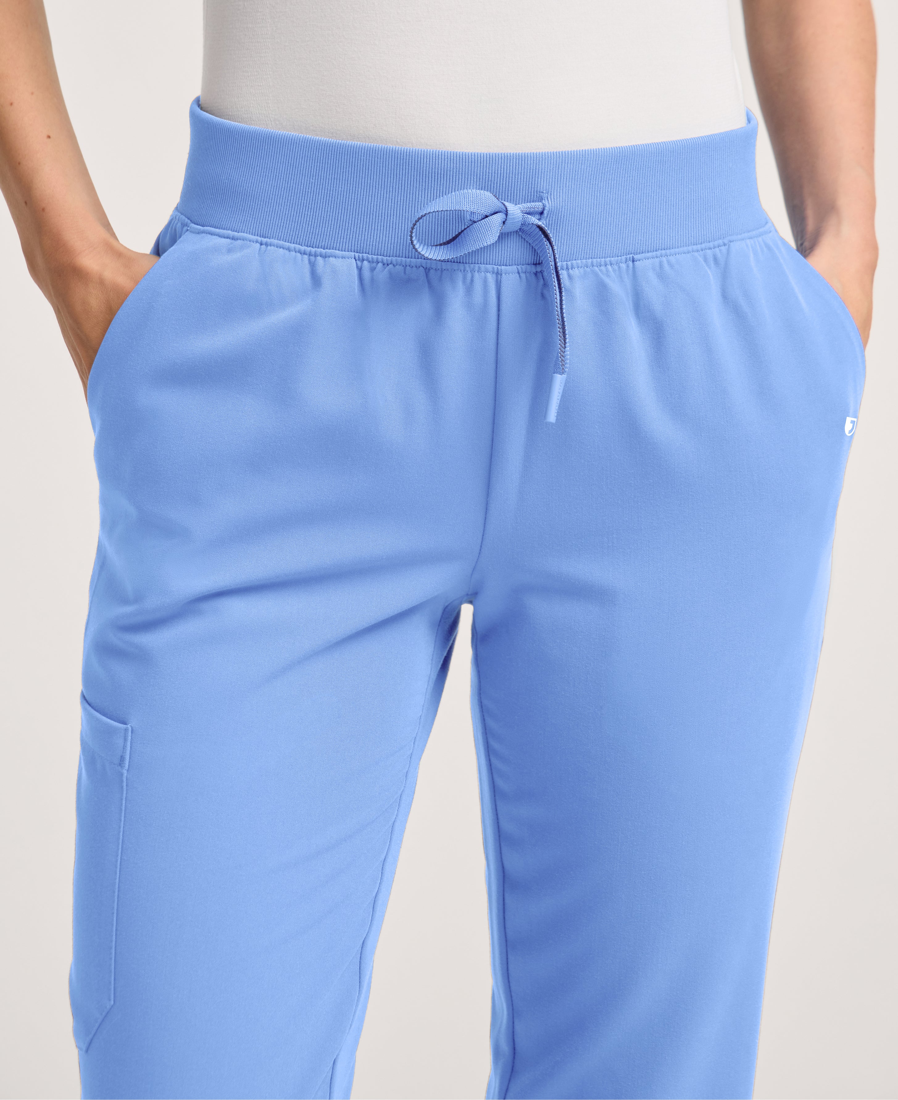 Jaanuu Silex Slim Scrub Jogger in Ceil Blue, product photo 4 of 6