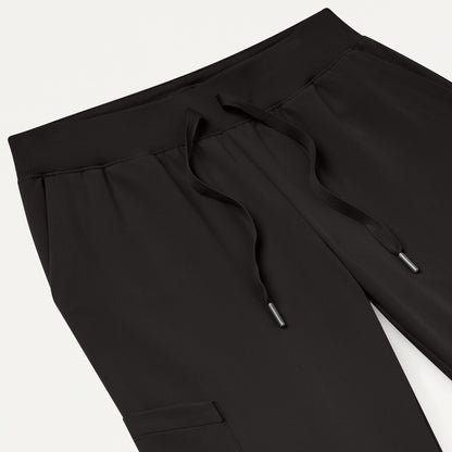 Silex Slim Knit-Waist Scrub Jogger - Charcoal