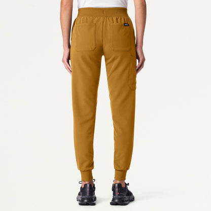 Silex Slim Knit-Waist Scrub Jogger - Cider