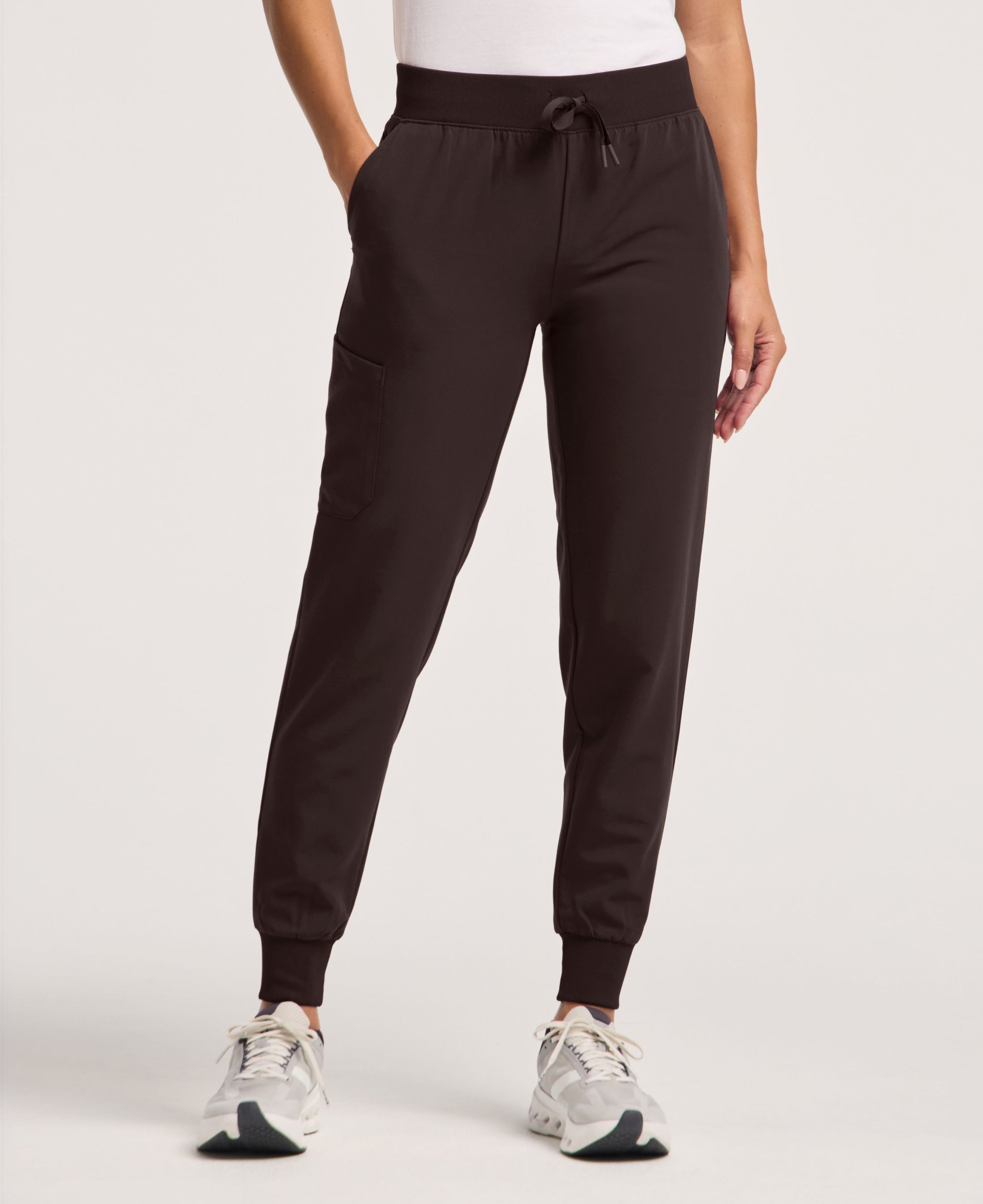 Silex Slim Scrub Jogger - Espresso